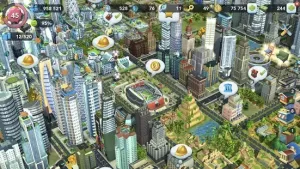 SimCity Buildit Mod APK Interface